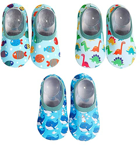 FedMois Pack de 3 Zapatillas con Suela Antideslizante de estar por casa para Bebés