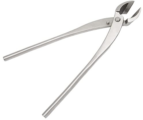 Wakects Tijeras para bonsái con mango largo de 280 mm de corte de acero inoxidable para bonsáis y corte de hojas