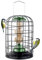 iBorn Eichhörnchensicherer Vogelfutterspender für Meisenknödel, zum Aufhängen für Wildvögel, Energie-Fettball-Halterung, strapazierfähig, UV-Finish, Grün, 20,3 cm