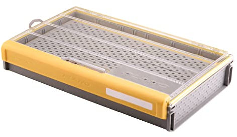 PLANO EDGE 3700 Hook Utility Box, transparent/gelb, Tackle Storage Zubehör, wasserdichter und rostbeständiger Behälter für Angelhaken