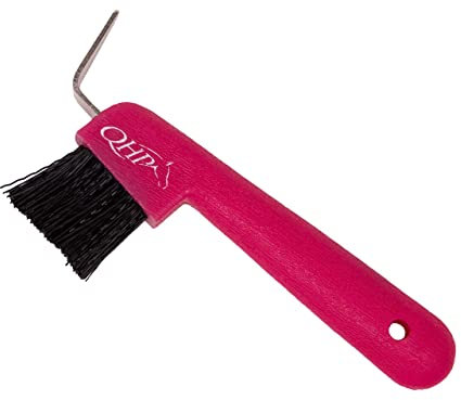 QHP Hufkratzer Color mit Bürste (Fuchsia)