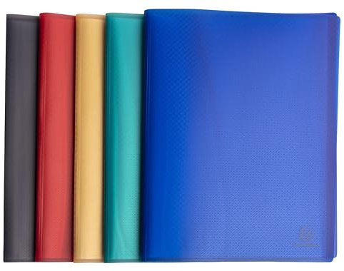 Exacompta 5 Protège-Documents Opak Recyclé A4 30 Pochettes Assorties