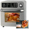 HYSapientia® 15L Large Air Fryer Oven With Rotisserie For Family Digital Knob 1700W 10-in-1 Airfryer Toaster Air Convection Mini Oven electric and grill, With Recipe Cookbook,Full Accessory Set