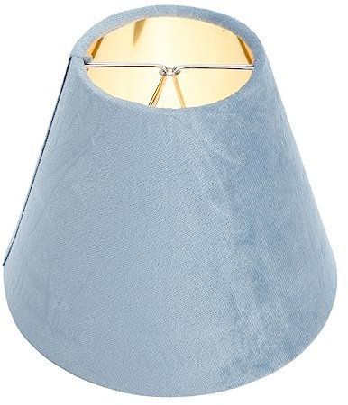 Hemobllo Pantalla De Lámpara De Mesa Tela Con Forro Dorado Para Lámpara E27 Cubierta De Luz Suave Decoración Hogar Iluminación Interior