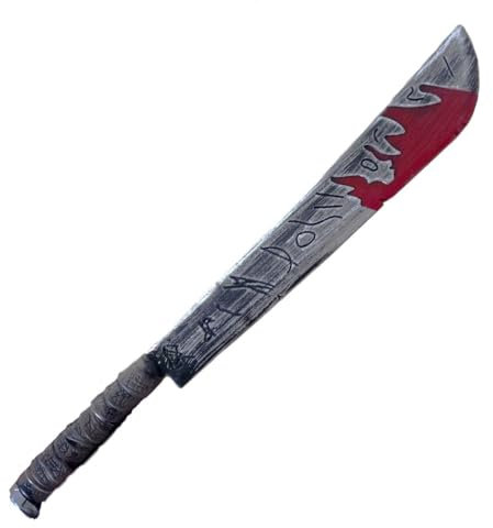 Stylex Party Zombie Slayer Weapon Props Halloween Fancy Dress Costume Accessory Horror Movie Prop (The Machete, PVC)