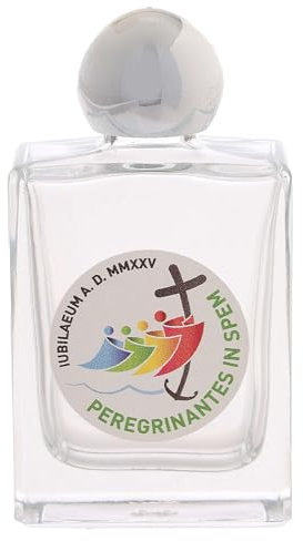 Holyart Botellas Agua bendita Jubileo 2025 17 ml (Caja 50 Piezas)