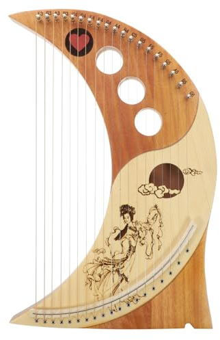 WESIEVYA 1juego Lyre Harp De Madera De Cuerdas Adultos Instrumento Musical Para El Interés Musical y