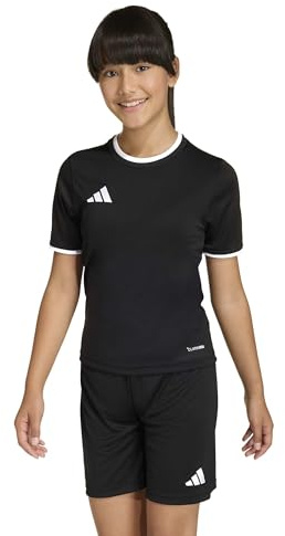 adidas Unisex Kids Entrada26 Jersey Kids Shirt, Black/White, 15-16 Years