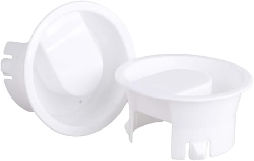 2 coperchi per brocca d'acqua in vetro bianco per uso alimentare, anti-polvere, resistenti agli spruzzi, per bevande, caraffe, brocca da versare, taglia unica, servizio per bevande, caraffe