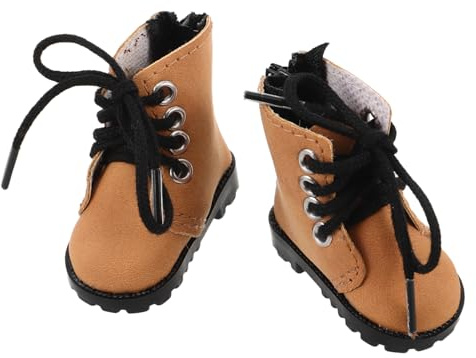 TOYANDONA Mini Doll Boots Bjd Doll Shoes for 1/4 and 1/3 Bjd Dolls Miniature Shoes for Dollhouse Accessories Dress up Collectors Scene Display Pair of Fashionable Costume Props