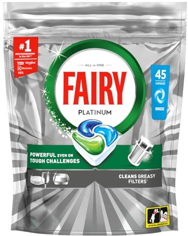 Fairy Platinum Auto Dishwashing Tablet Original 45 Pack
