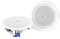 Power Dynamics CSBT65 Deckenlautsprecher Bluetooth Set, 160 Watt Paar, 2-Wege Einbaulautsprecher Decke und Wand, integrierter Digital-Verstärker, ideal für Büros, Heimkino, Wohnzimmer, Weiß