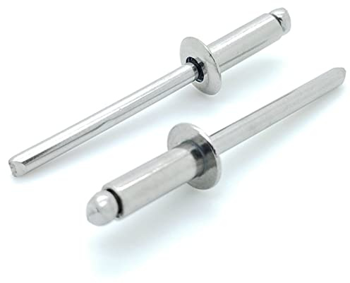 BCP Fasteners 100 Qty 304 Stainless Steel Blind Rivets (#6-6) 3/16 Diameter x 3/8 Grip (BCP179)