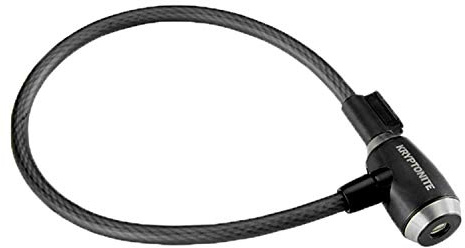 Kryptonite KryptoFlex Bike Lock Cable, 2FT/6FT/10FT Long 12mm Thick Heavy Duty Braided Steel Cable Anti-Theft Security Lock for Outdoor Equipment, Combination/Key Bike Lock