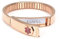 Elastic Stainless Steel Medical alert Bracelet Bangles Bracelets Personalised for Women Health Gift (Put Details in Lift up Section, Customized Medical Card+Strips Free) (17.5 Centimetres,Rose Gold)