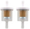 MCHNIC 2x Kraftstofffilter Benzinfilter für Briggs & Stratton 493629 691035 695666 AM108356 Tecumseh 34279A Aufsitzmäher Rasentraktor Rasentraktor viele Motoren