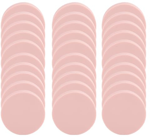 30 st gummi snideriblock, linoleum block stämpeltillverkningskit för tryckning mjukt gummihantverk gör-det-själv hantverk projekt 5 x 5 x 1 cm (rund)