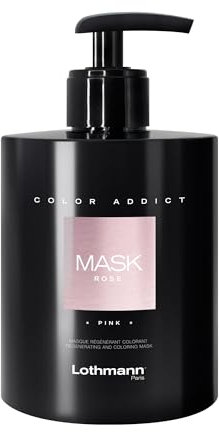 Lothmann Paris - Mask Color Addict Regénérant Colorant Cheveux Blonds - Effet Rose Baby Blond - 300ml