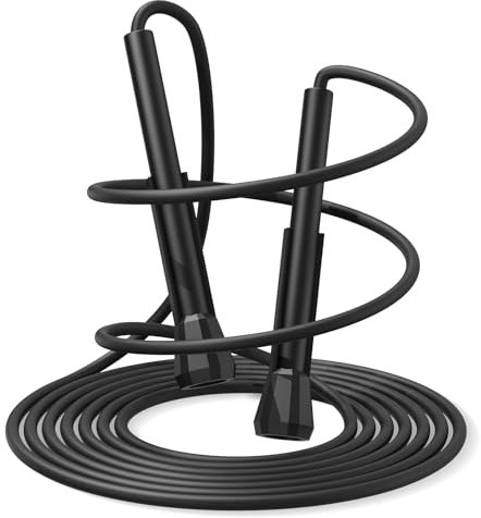 Flintronic Springseil Fitness, Verstellbare Springseil für Erwachsene Kinder, Speed Rope Mit Rutschfestem Griff, Leichtes Springseil, Sprungseil für Workout & Ausdauertraining