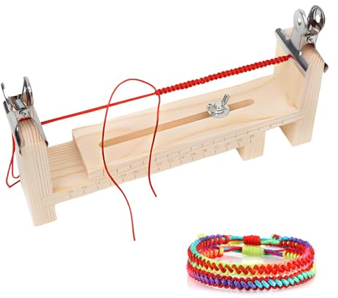 Telaio di tessitura per bracciale Paracord, kit di sagoma con lunghezza regolabile, per fabbricazione e intrecciatura di Paracord