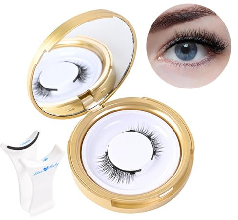 Pestañas magnéticas duales reutilizables, pestañas postizas sin pegamento,Pestañas postizas magnéticas - Aspecto natural, no necesita pegamento, imanes reutilizables y seguros para principiantes y