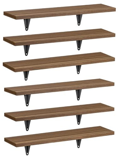 Maclean MC-331 Wandregal 6er Set, Maximale Belastung: 8 kg pro Fachboden | Wandmontage, Regalsystem, Wandregale zur Aufbewahrung - 6 Stück | Für Wohnzimmer, Küche, Badezimmer, Schlafzimmer, Büro