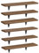 Maclean MC-331 Wandregal 6er Set, Maximale Belastung: 8 kg pro Fachboden | Wandmontage, Regalsystem, Wandregale zur Aufbewahrung - 6 Stück | Für Wohnzimmer, Küche, Badezimmer, Schlafzimmer, Büro