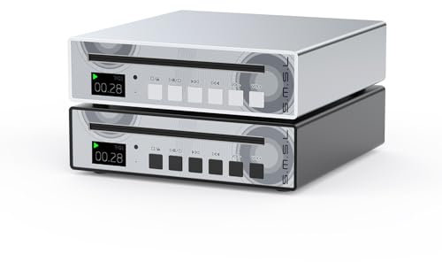 TONGYOR SMSL PL100 CS43131 - Reproductor de CD de sobremesa con chip decodificador amplificador de auriculares BCD/CD-R/CD-RW/MP3 CD RCA/auriculares de 3,5 mm, salida digital óptica/coaxial, control