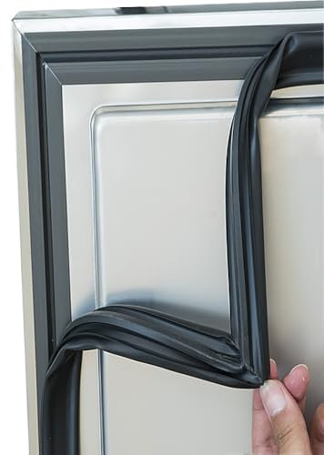 NBEST Joint De Porte D'étanchéité Magnétique pour Frigo Congélateur Réfrigérateur Universel,en Caoutchouc,Noir