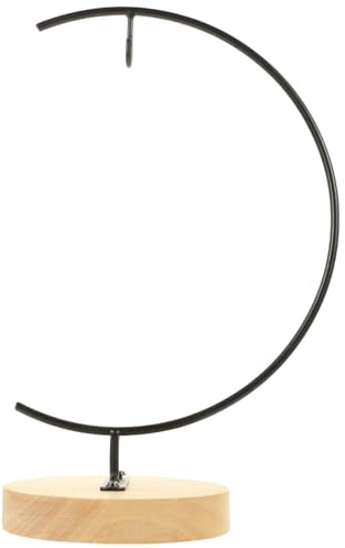 GLEAVI Hanging Globe Plant Pot Stand Rack Sturdy Iron Frame Terrarium Desktop Holder for Air Plants Home Decoration Compact Design for Indoor Use