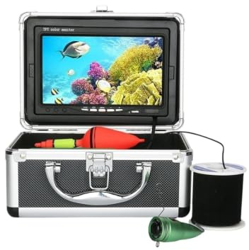 Undervattenskamera, Fish Finder Camera 7'' HD 1000TVL 6LED Vattentät | Undervattensfiske(F009MJ-50M-IR)