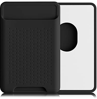 kwmobile Kartenhalter kompatibel mit Apple iPhone 16/15 / 14/13 / 12 Serie - Kartenfach Halter magnetisch - Handy Kartenetui kompatibel mit MagSafe - Schwarz