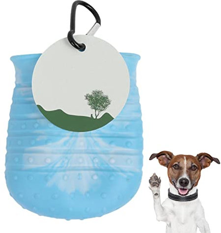 Pfotenreiniger für Hunde, großer tragbarer Pfotenreiniger für Hunde, extra großer Hundefußreiniger mit Silikonbürste, geeignet zum Putzen und für Labrador-Größe