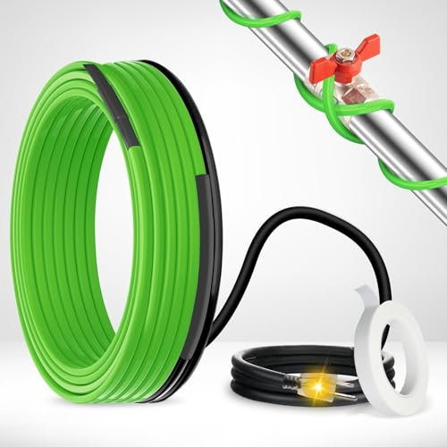 MAXKOSKO 5 Feet Pipe Heat Cable for Water Pipe Freeze Protection, Self-Regulating Heat Tape for Metal And Plastic Home Pipes, Anti-Freeze Pipe Heating Trace System 120 V