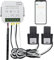 OWON Moniteur d'énergie Wi-Fi bidirectionnel avec 2 pinces, compteur d'énergie intelligent 80 A pour électricité monophasée. Compteur de puissance WiFi pour surveillance de l'électricité en temps