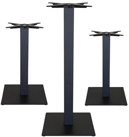 ZStyle Tischfuß – Fuß – Tischbein – Couchtisch – Metall – für Catering Bar Restaurants Bistrot – quadratischer Sockel – Innen- und Außenbereich – Mittelfuß (Z740: L 40 x T 40 x H 73 cm)
