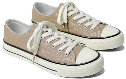 SIUSUMFO Adulto Scarpe di Tela Uomo Sneakers Basso Scarpe da Ginnastica Corsa Sportive Scarpe Casual Passeggio Outdoor 42 EU Grigio