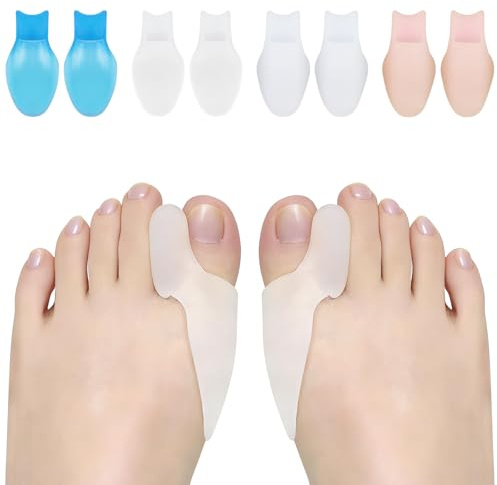 8 Pièces Correcteur Hallux Valgus en Silicone, Séparateurs d'Orteils,Étirement Ecarteur d'orteil, Protection Orteils, Soulager la Douleur, Taille Universelle, Pour Hommes et Femmes