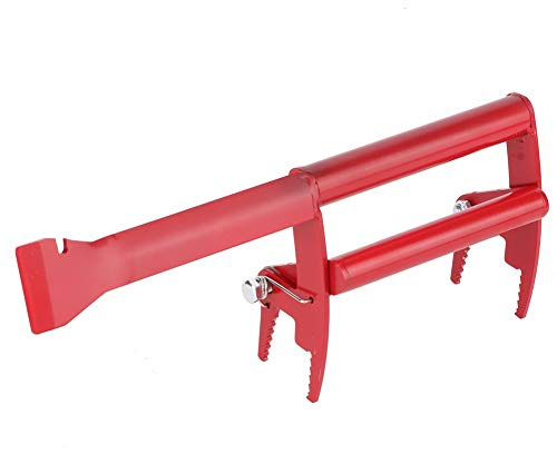 OEBUAFI Herramienta de Agarre de Captura de Marco de Colmena de Acero Inoxidable, Elevador de Soporte de Marco de Alta Precisión, para Herramientas de Apicultura, 11.0x4.5 Pulgadas, Rojo