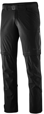 Gonso Portland, Lange Herren Fahrradhose mit Zipp-Off-Funktion, Wasser- und fleckabweisend, Relax Gel Comfort Sitzpolster, Weite Passform