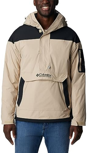 Columbia Challenger Insulated Pullover, Giacca Anorak Invernale Uomo, Ancient Fossil/Black, Taglia XXS