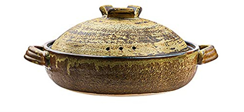 Clay Pot for matlagning Japansk keramisk varm pott Donabe Casserole Koreansk keramikpanna med lock, värmeförvaring och energibesparing, lätt att rengöra (Size : 0.6L)