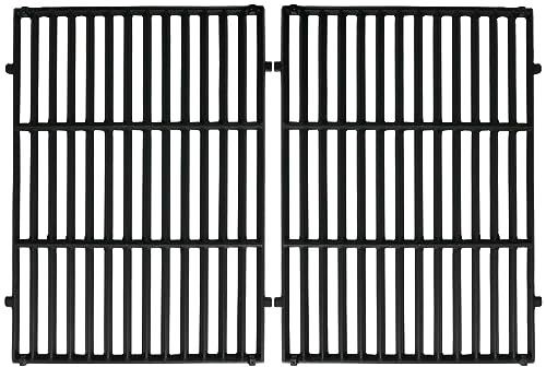 GFTIME 47.6 X 33.7CM Cast Iron Cooking Grates for Weber Genesis II E/S-310, EX315, 310/335 and Genesis LX E-340/S-340 Gas Grills, Pack of 2