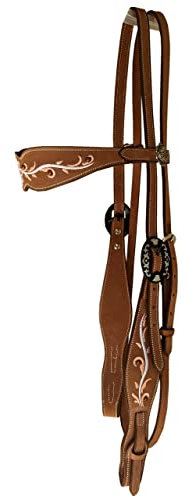 QHP-Kaltbluttrense Western I Geformte Trense I Ergonomischer Nasenriemen I Zahnschonend I Breites Genickstück I Weiche Polsterung