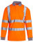 Blackrock Hi-Vis Long Sleeve Polo Shirt, Rail Orange T-Shirt, Work Utility & Safety Clothing, High Viz, Work Tops, Clothing PPE Workwear, Birds Eye Polyester, Class 3 Certified, Size Medium