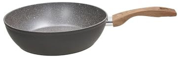 Avilia Padella Fonda Antiaderente per Spaghettate e Cottura Carne e Pesce - Padella Extrafonda Antiaderente per Cottura senza Olio, in Alluminio, 28cm