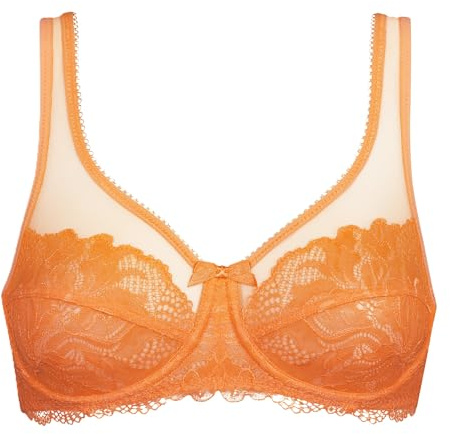 DIM Femme – Soutien-Gorge Generous Essentiel x1 | avec Armatures | Maintien Confortable | Dentelle & Tulle Transparent