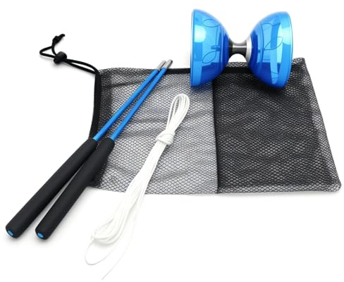 HENGBIRD Diablo Giocoleria per Bambini con Cuscinetto a Sfera – Diabolo con Cuscinetto a Sfera con Borsa, Corda e Istruzioni – Diabolo Morbido per Principianti,Giocattolo