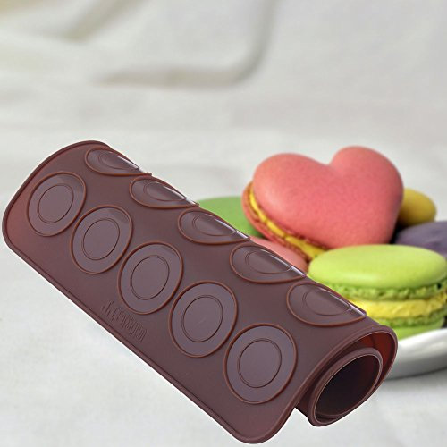 V-VAPE 53 Cavity Silicone Macaroon Pastry Cake Macaron Pad Oven Baking Mould Sheet Mat