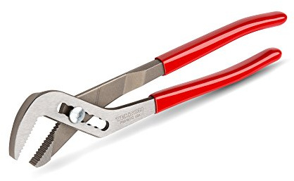 TEKTON 10 Inch Angle Nose Slip Joint Pliers (2 in. Jaw) | PGA16010 | Made in USA